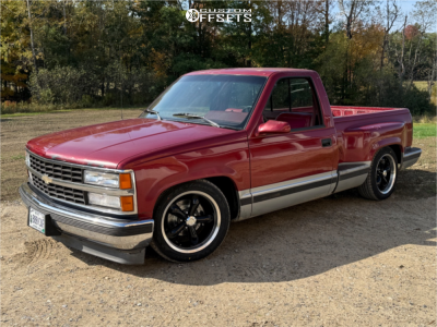 1990 Chevrolet C1500 Scottsdale - 18x8.5 10mm - Vision Legend 5 - Lowered 2F / 4R - 235/50R18