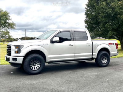 2015 Ford F-150 with 17x8.5 6 Icon Alloys Compression and 285/75R17 ...