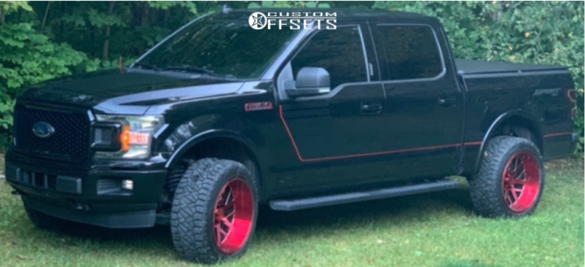 2019 Ford F-150 with 22x12 -44 Axe Offroad Ax2.3 and 35/12.5