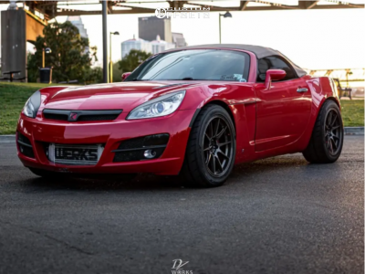 2007 Saturn Sky Base - 18x9.5 38mm - Fast Wheels FC08 - Stock Suspension - 275/40R18