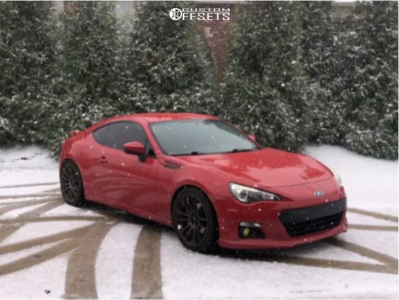 2014 Subaru BRZ with 18x8.5 35 AVID1 AV20 and 235/40R18 Achilles
