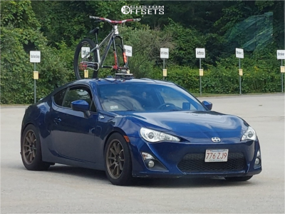 2014 Scion FR-S Base - 17x8 30mm - JNC Jnc006 - Lowering Springs - 235/45R17