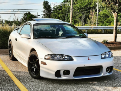1999 Mitsubishi Eclipse with 17x8 35 AVID1 AV26 and 235/40R17