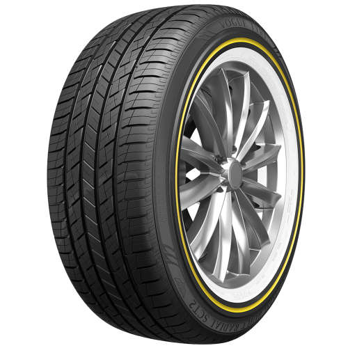 Vogue Custom Built Radial SCT2 White and Gold Stripe 285/45R22XL (32.1x11.2R22)
