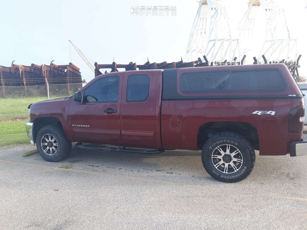 2013 Chevrolet Silverado 1500 with 17x8 0 American Racing Ar708 and 285 ...