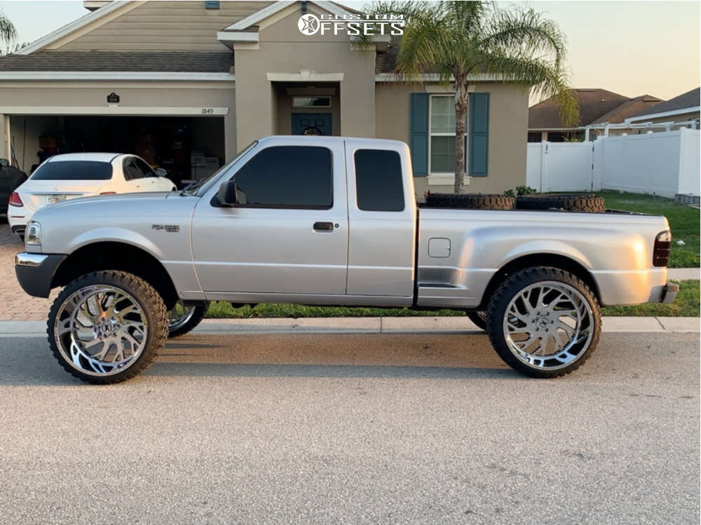 2002 Ford Ranger with 24x14 -76 Xtreme Force Xf8 and 33/12.5R24 ...