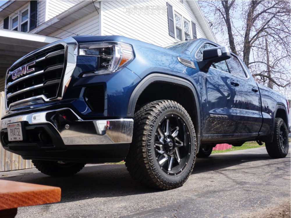 2019 GMC Sierra 1500 with 20x9 12 Vision Spyder and 265/60R20 Atturo