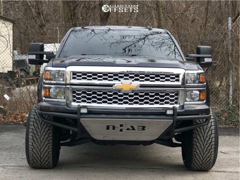 2015 Chevrolet Silverado 1500 with 22x14 -76 Anthem Off-Road Equalizer ...