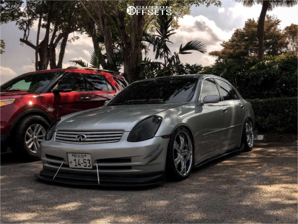 2004 INFINITI G35 with 19x8.5 35 Kaotik GT and 245/35R19 Cosmo