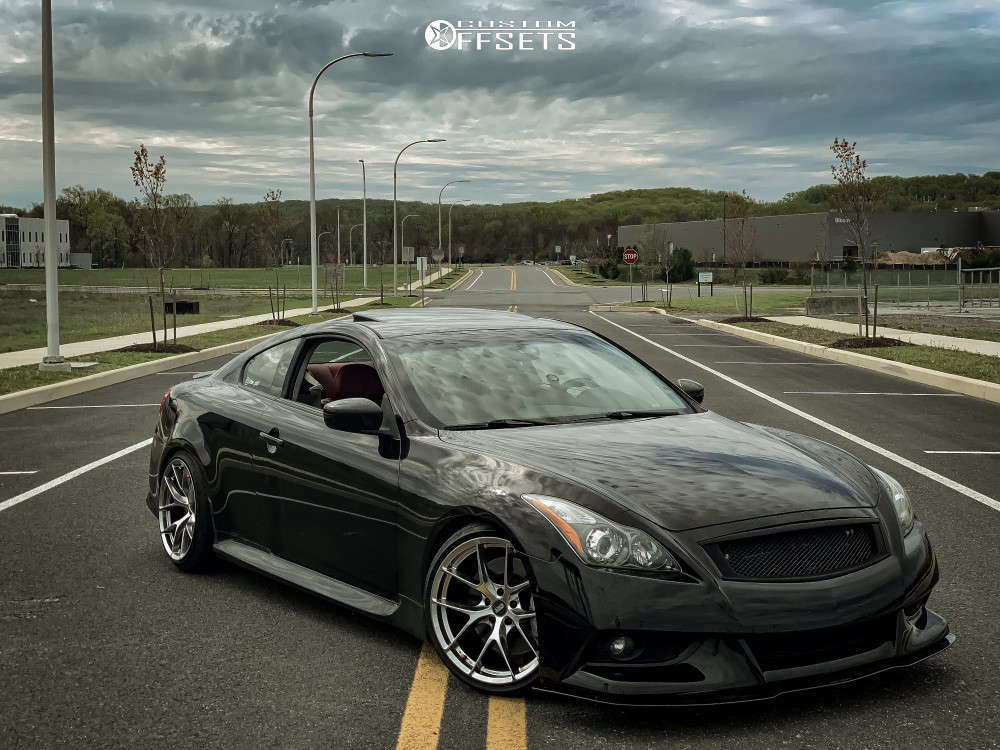2011 Infiniti G37 Wheel Offset Flush Coilovers 1018797 Custom Offsets