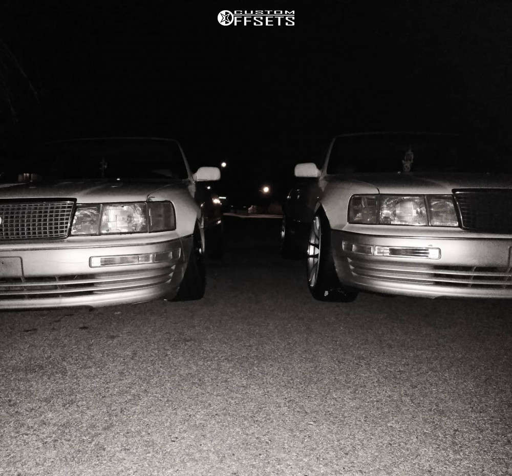 1992 Lexus LS400 with 18x10.5 22 ESR Sr08 and 245/40R18
