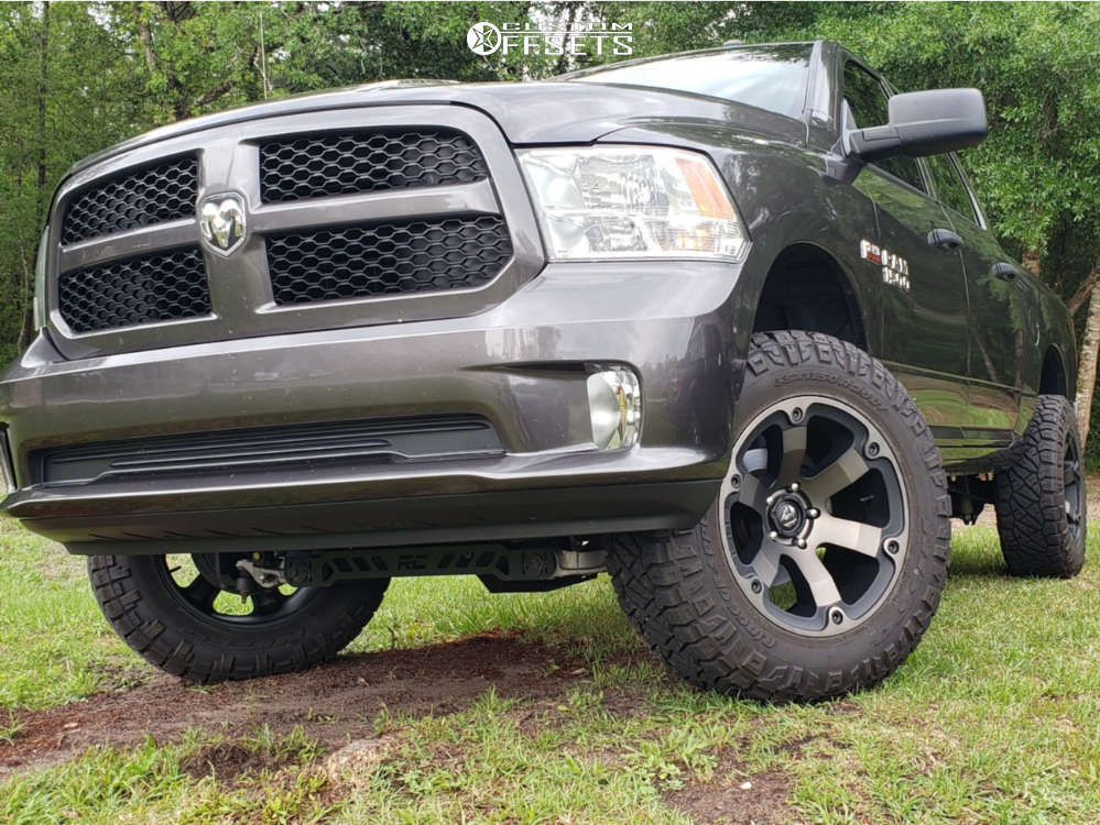2016 Ram 1500 with 20x10 18 Fuel Beast and 35/11.5R20 Nitto Ridge