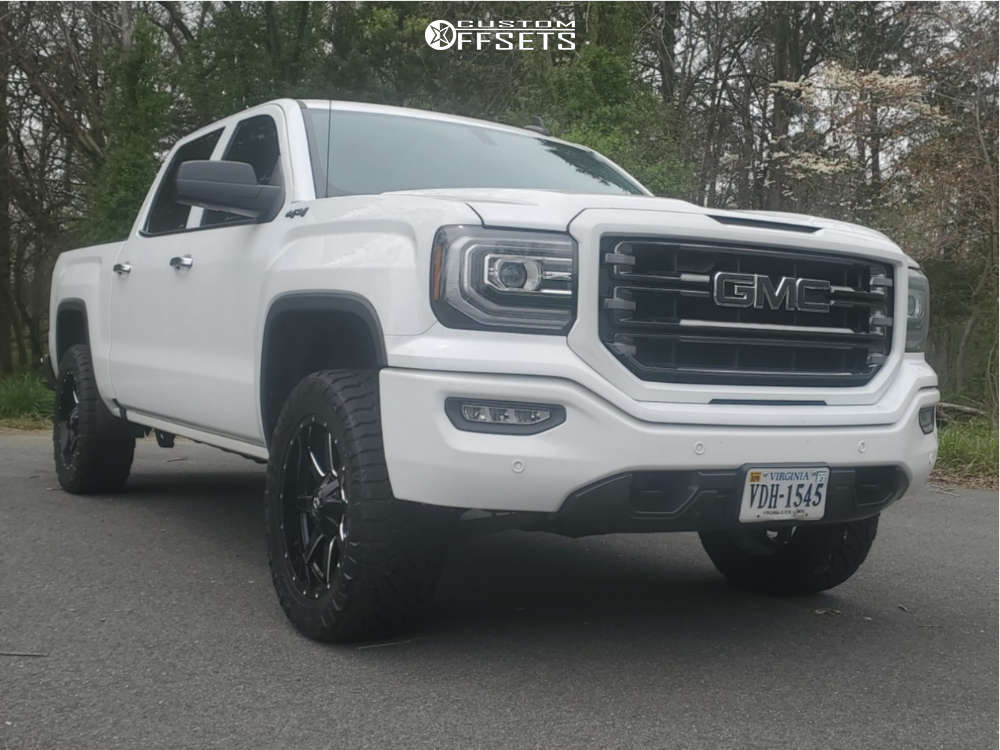 2016 GMC Sierra 1500 with 20x9 20 Fuel Maverick and 275/60R20 Nitto ...