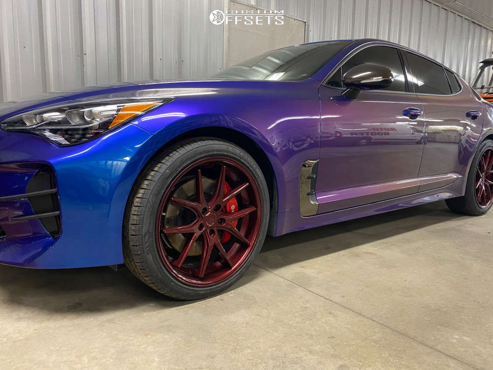 2018 Kia Stinger with 20x9.5 35 Lexani R-twelve and 255/40R20