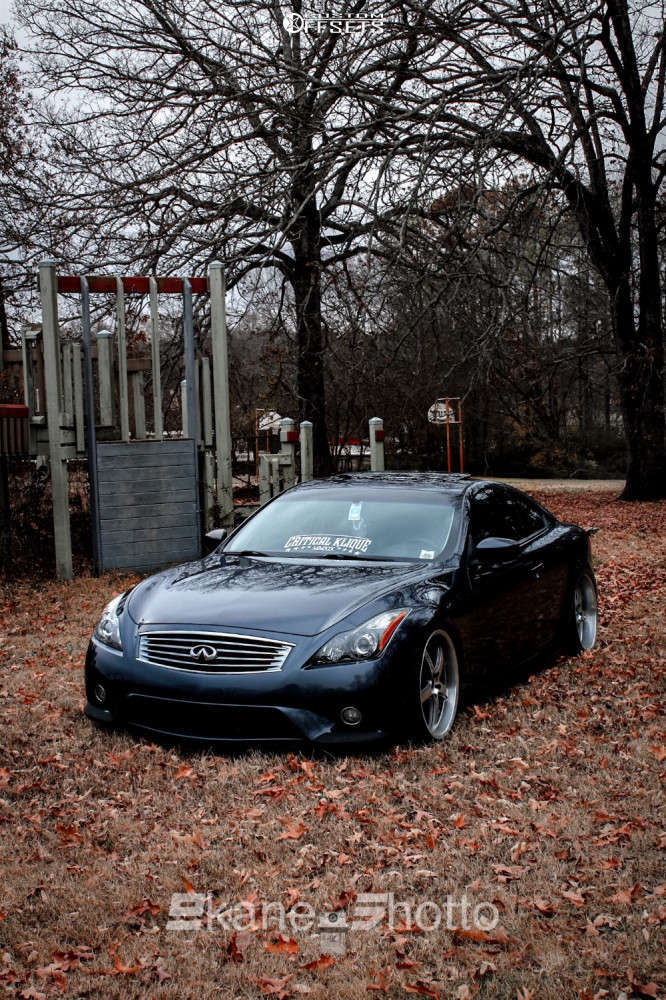 2013 Infiniti G37 Wheel Offset Tucked Stock 1032408 Custom Offsets
