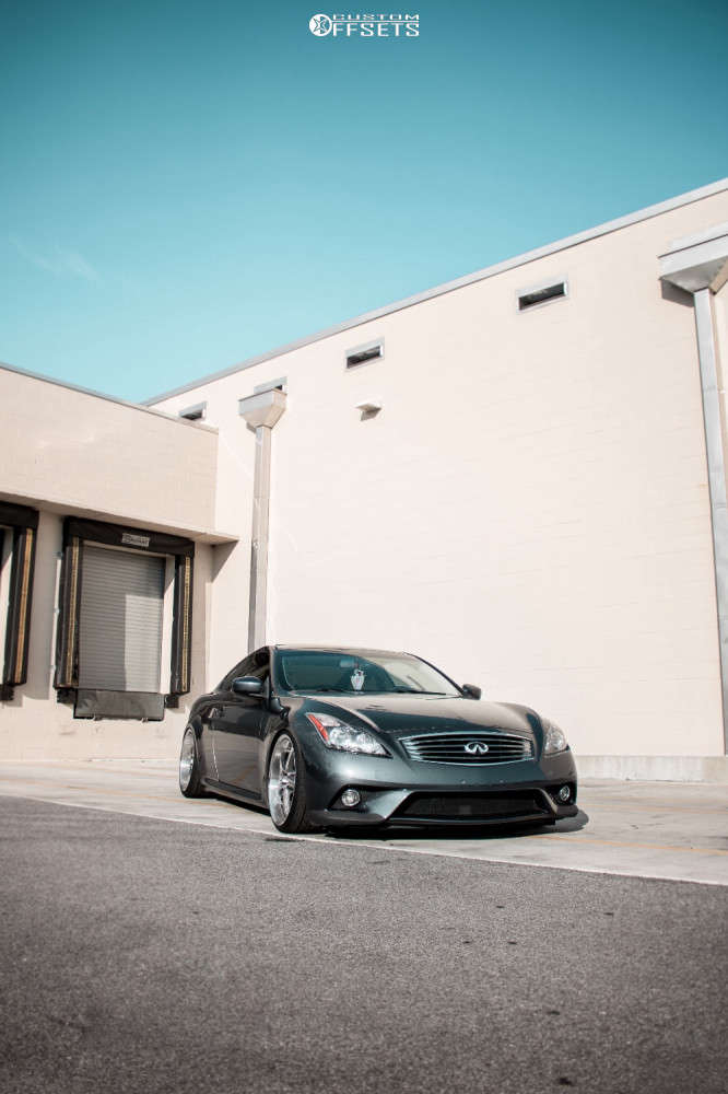 2013 Infiniti G37 Wheel Offset Tucked Stock 1032408 Custom Offsets
