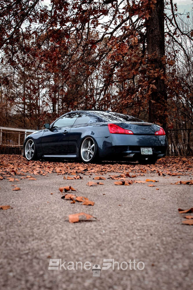 2013 Infiniti G37 Wheel Offset Tucked Stock 1032408 Custom Offsets