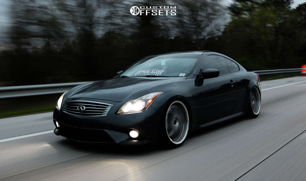 2013 Infiniti G37 Wheel Offset Tucked Stock 1032408 Custom Offsets