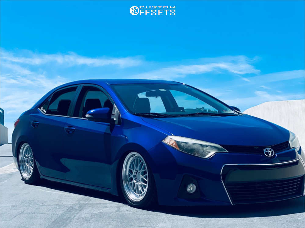 2015 Toyota Corolla with 17x8 35 Aodhan AH02 and 215/45R17 Federal ...