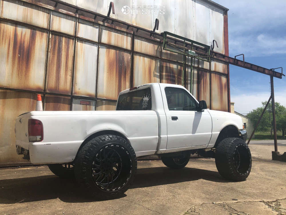 2000 Ford Ranger with 22x14 -76 TIS 544BM and 35/12.5R22 Nitto Trail ...
