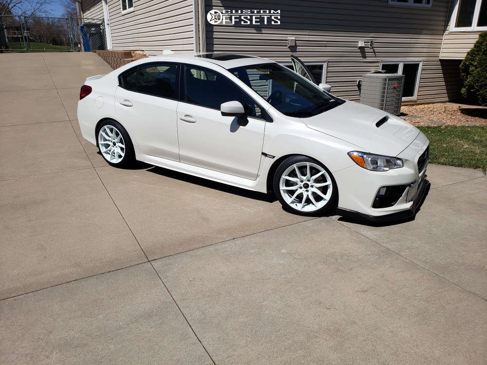 2017 Subaru WRX with 18x9.5 35 Option Lab R716 and 245/40R18