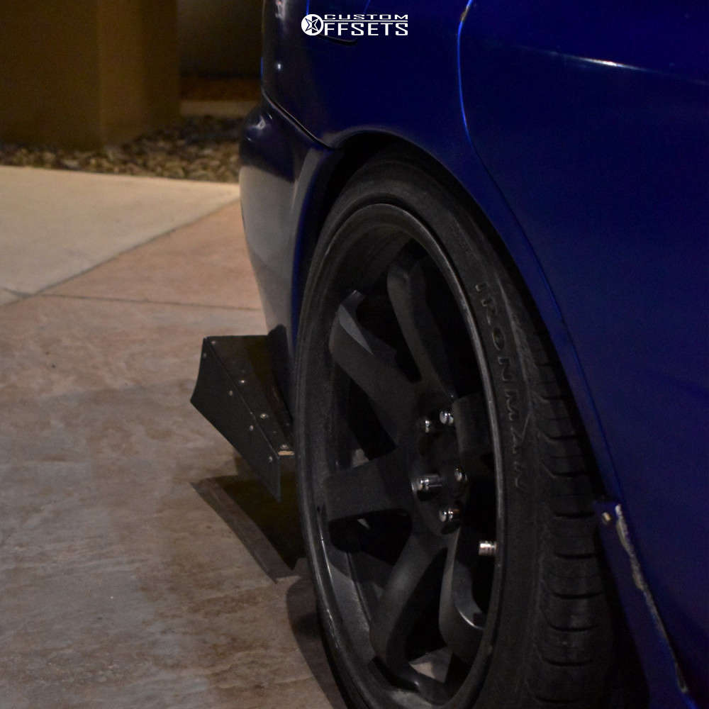 2002 Subaru WRX with 18x9.5 35 Rota Grid and 255/35R18 Ironman Imove ...