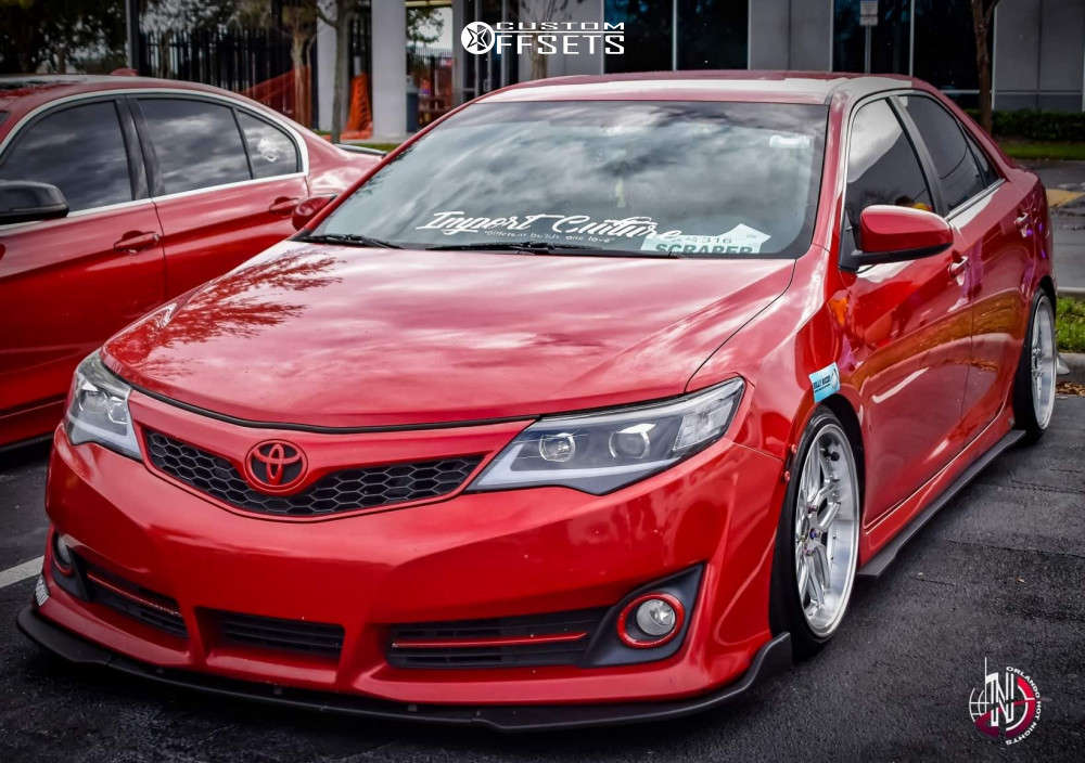 2013 Toyota Camry with 18x9.5 35 ESR CS15 and 225/35R18 Achilles Atr ...
