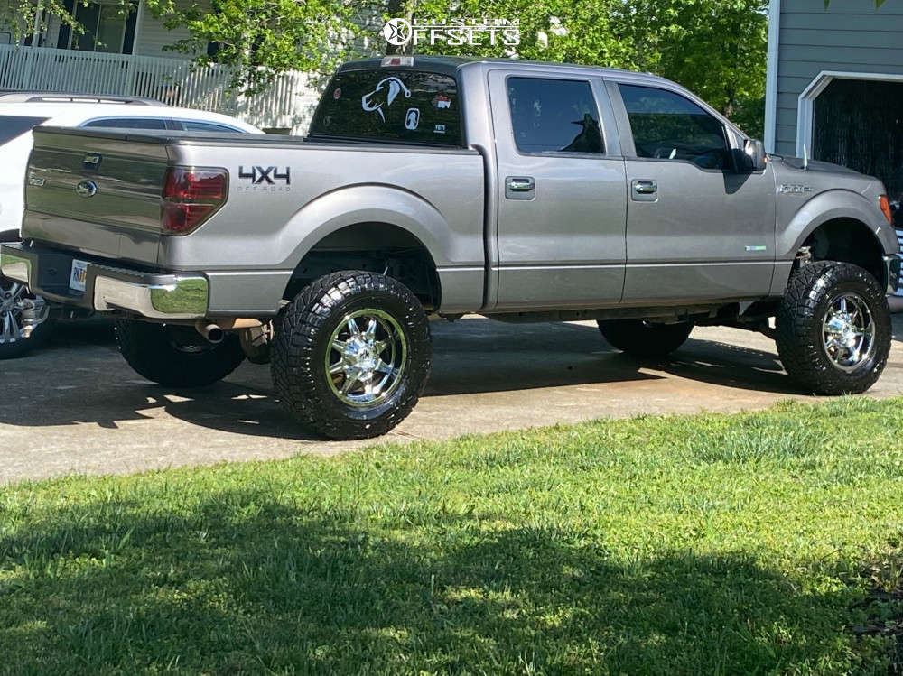 2013 Ford F-150 with 18x9 0 Mayhem Monstir and 295/70R18