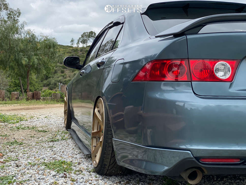 Cosmic Mr7 Rims 2004 Acura TSX with 18x9 25 Cosmis Racing Mr7 and 215/35R18 Accelera ...