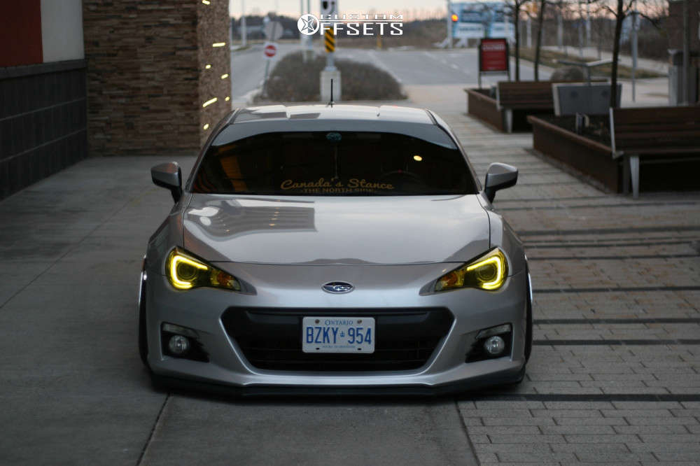 2013 Subaru BRZ with 18x10 25 Work VS SS and 225/40R18 Federal SS595