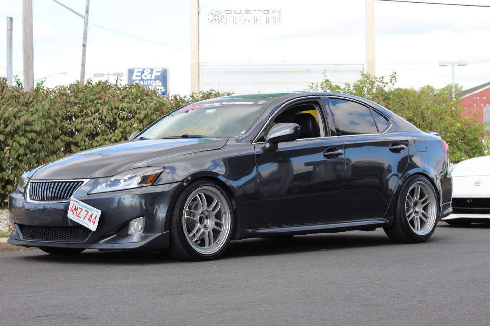 2008 Lexus IS250 with 18x9.5 15 Enkei RPF1 and 245/40R18 Achilles 