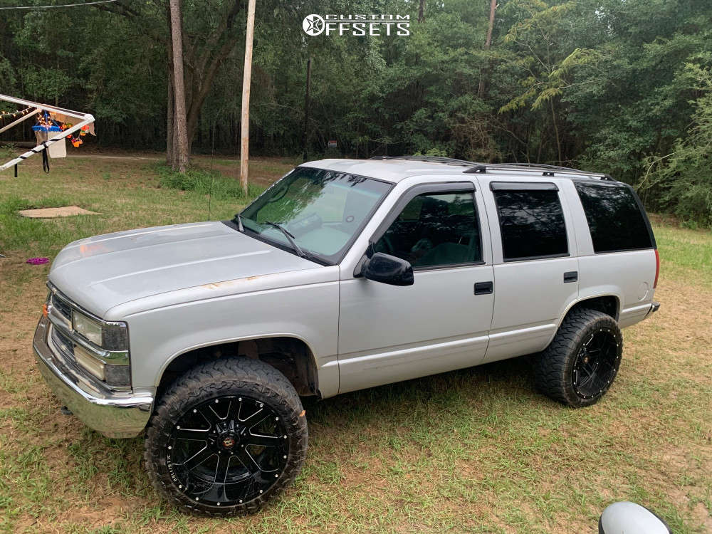 1996 Chevrolet Tahoe with 22x12 -50 Ballistic Rage and 33/12.5R22