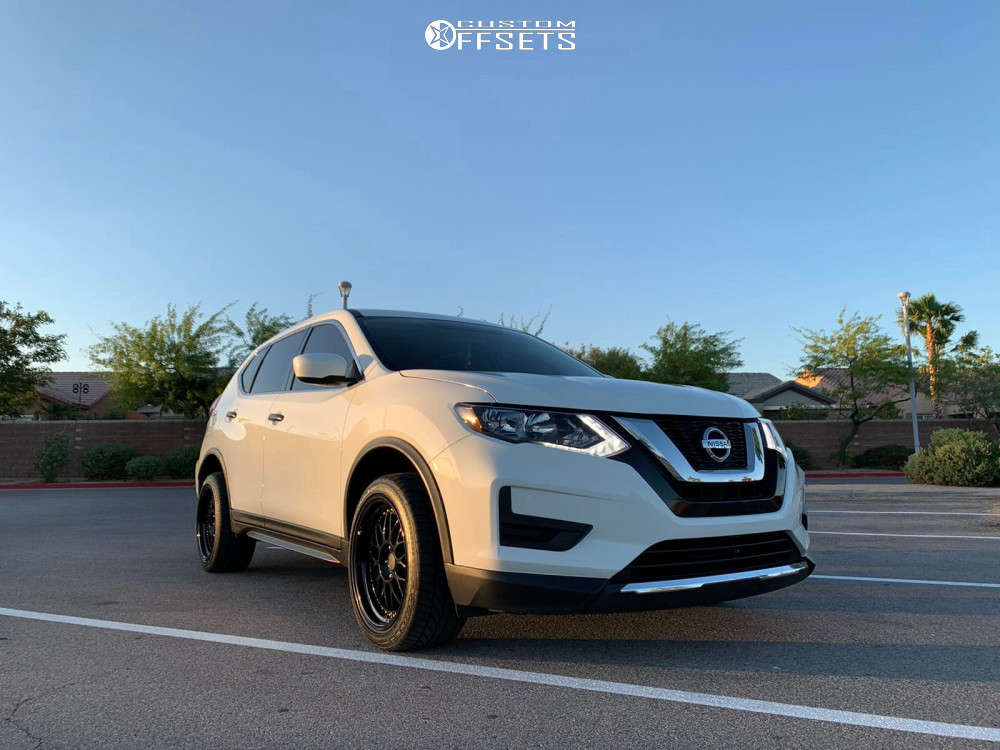 2017 Nissan Rogue with 18x9.5 30 Aodhan Ah02 and 245/45R18 Achilles Atr