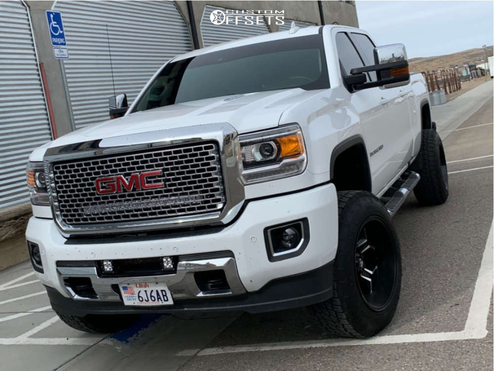 2016 GMC Sierra 2500 HD with 20x12 -44 Fuel Avenger and 275/65R20 Nitto ...