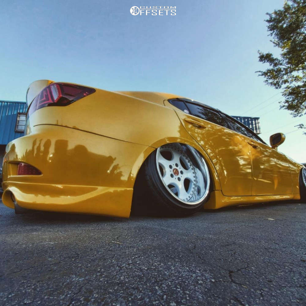 2006 Lexus IS250 with 18x11 5 Work VS SD and 215/40R18 Achilles Atr Sport  and Air Suspension | Custom Offsets, image size:1000x1000