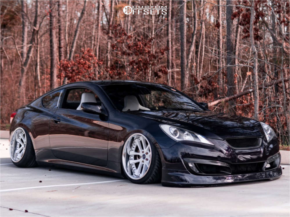 2010 Hyundai Genesis Coupe with 19x10 -10 Weds Lxz and 225