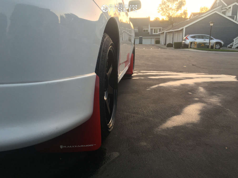 2009 Toyota Matrix with 17x8.5 30 ESR Sr07 and 215/45R17 Goodyear Eagle ...