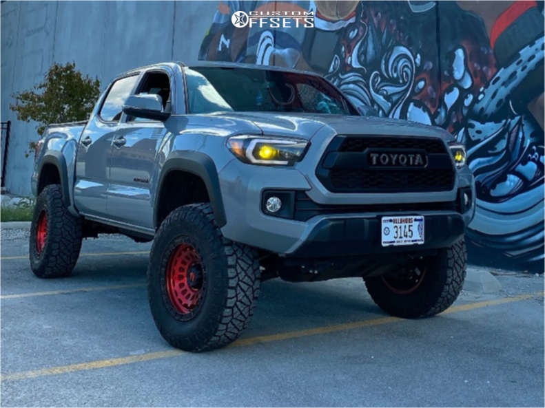 ta7ページ 2018 Toyota Tacoma with 17x9 0 Fuel Zephyr and 285/70R17
