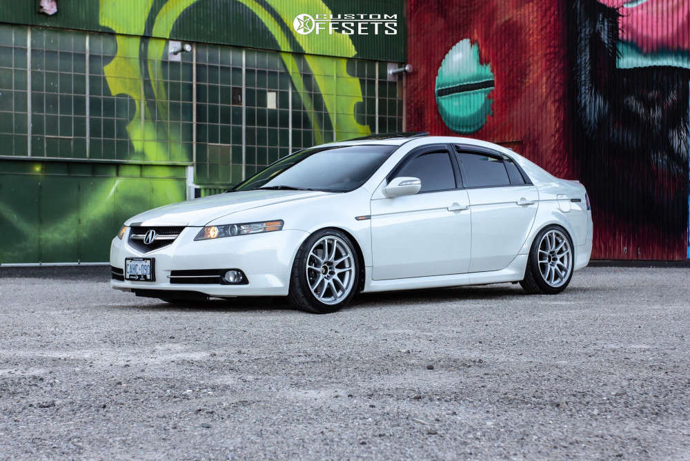 07 Acura Tl Wheel Offset Nearly Flush Coilovers Custom Offsets