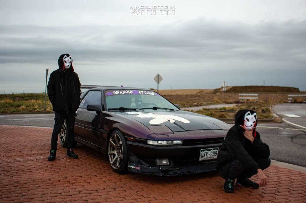 1988 Toyota Supra with 18x9 25 Cosmis Racing Mr7 and 225