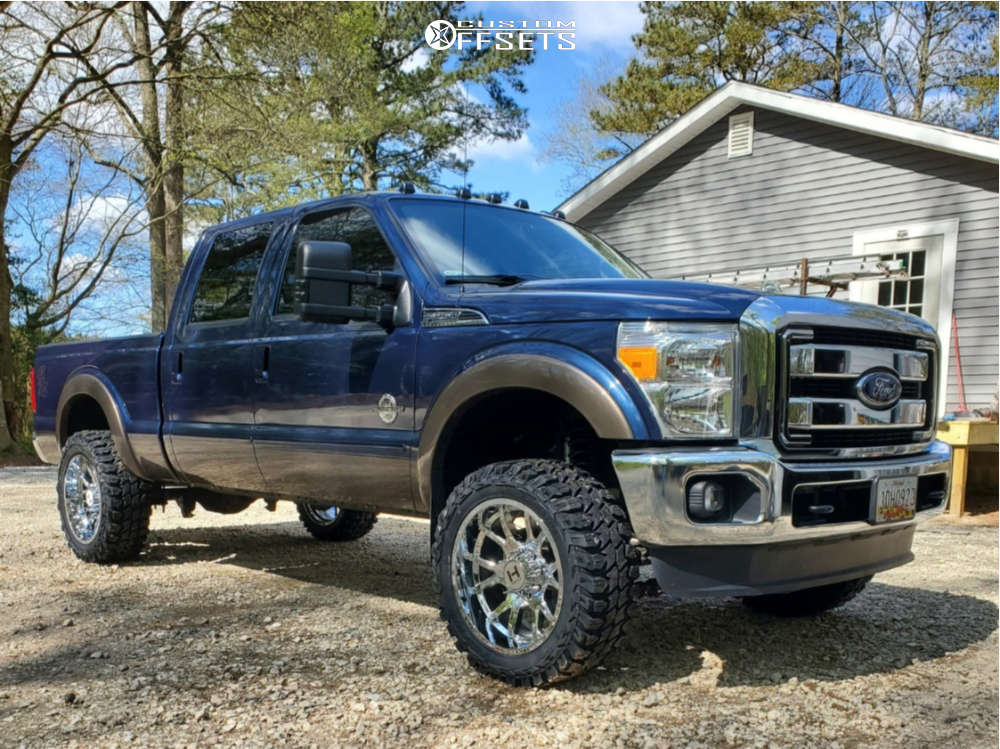 2015 Ford F-250 Super Duty with 22x10 -25 Hostile Rage and 35/12.5R22 ...