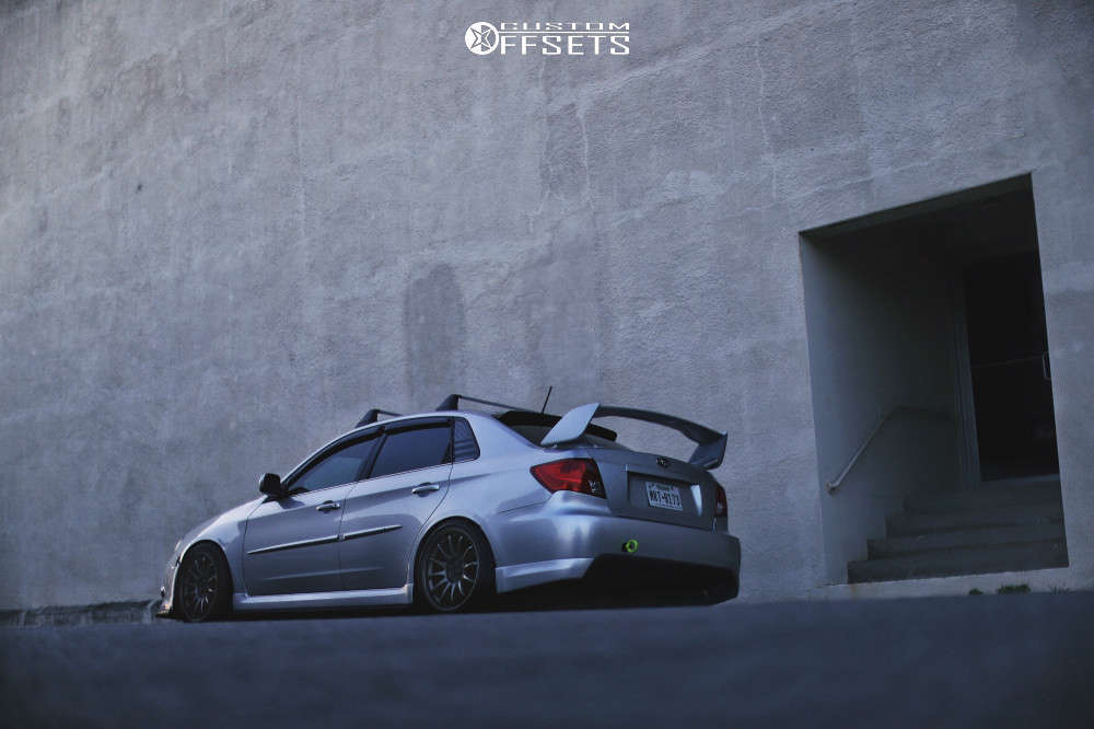 2008 Subaru Impreza with 18x9.5 38 Tenzo R Cuzco V.1 and 255/35R18 ...