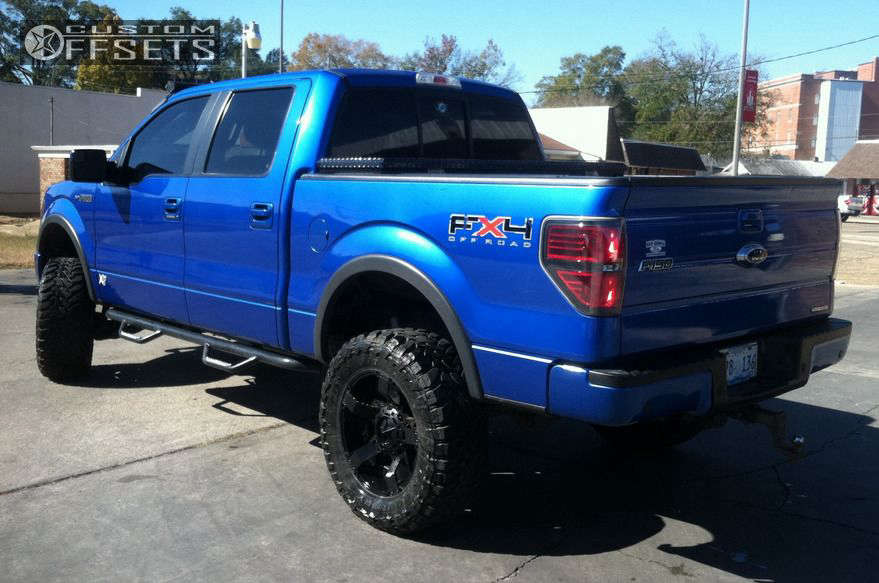 2011 Ford F150 Wheel Offset Super Aggressive 3"5" Suspension Lift 6