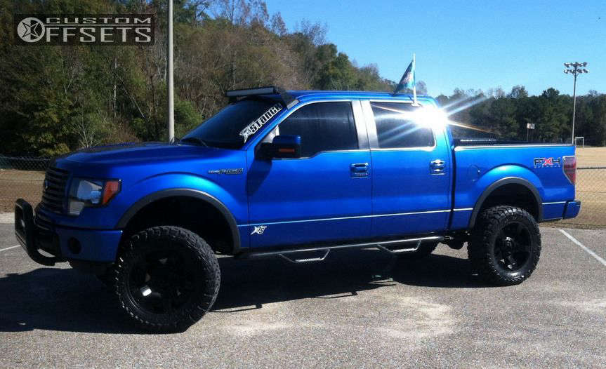 2011 Ford F150 Wheel Offset Super Aggressive 3"5" Suspension Lift 6