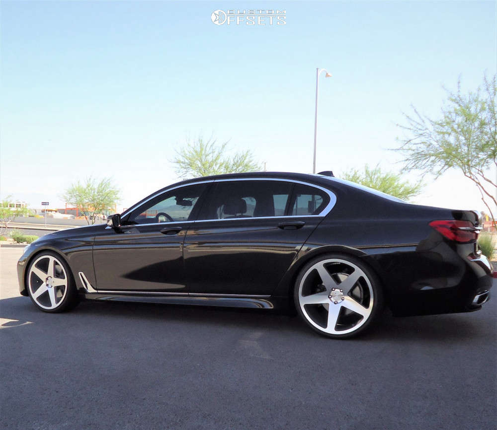 2016 BMW 750i XDrive with 22x9 32 Blaque Diamond Bd-15 and 265/30R22 ...