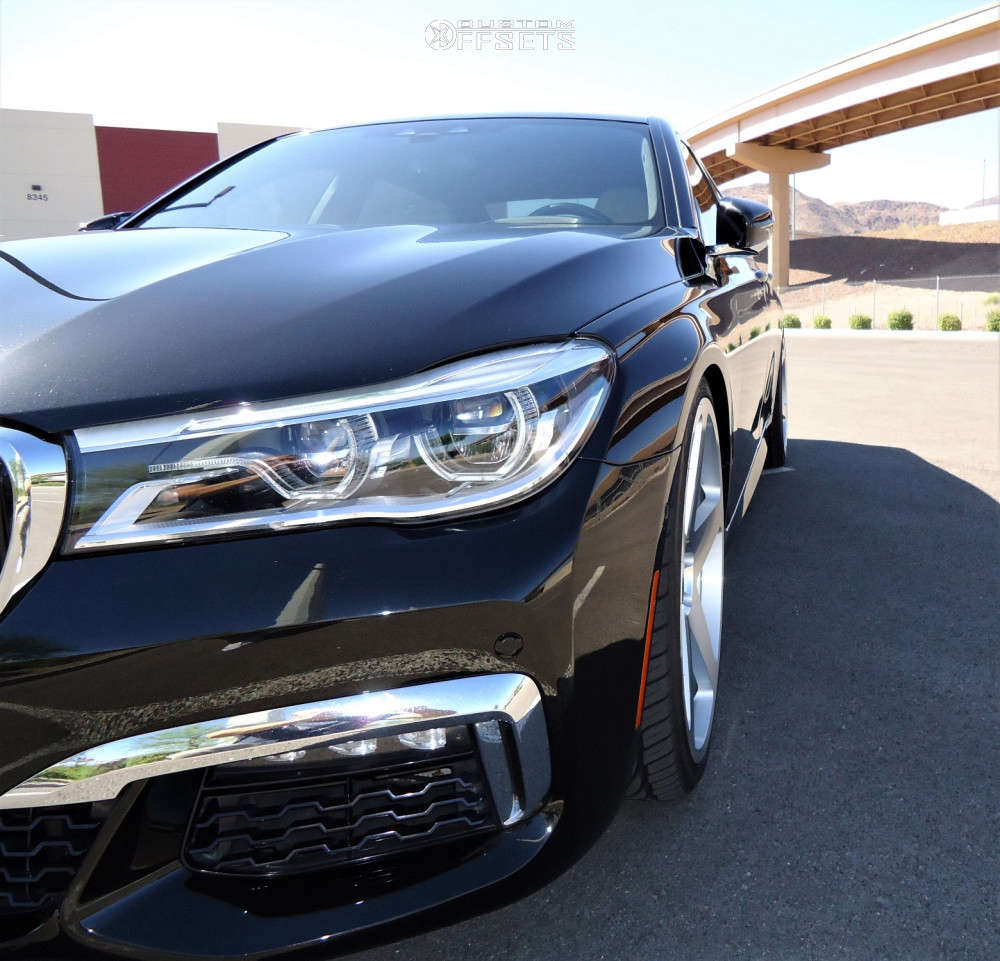 2016 BMW 750i XDrive with 22x9 32 Blaque Diamond Bd-15 and 265/30R22 ...