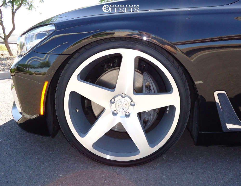 2016 BMW 750i XDrive with 22x9 32 Blaque Diamond Bd-15 and 265/30R22 ...