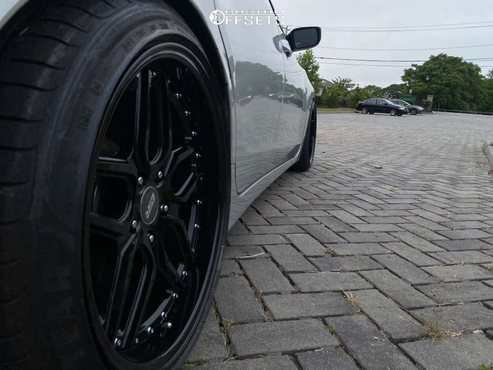 2017 Nissan Altima with 18x9.5 35 ESR CS15 and 235/40R18 Goodyear Eagle ...