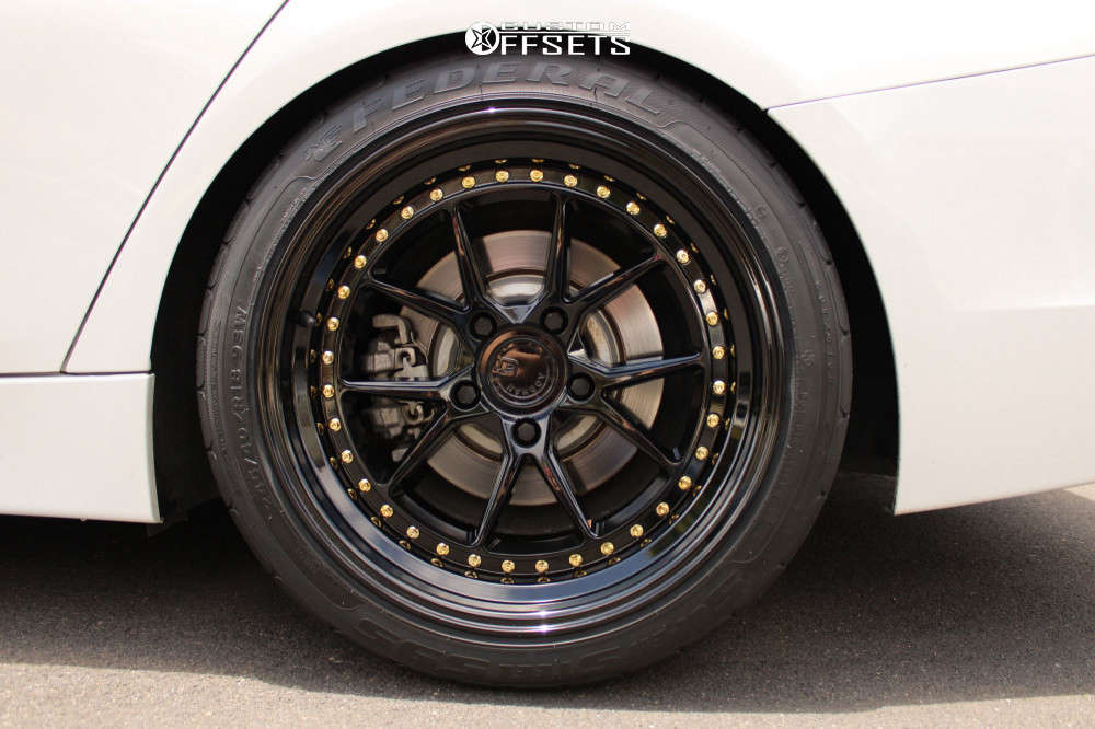 2016 BMW 328i with 18x9.5 35 Aodhan Ds08 and 245/40R18 Federal SS595