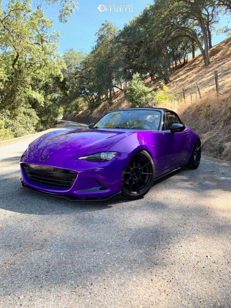 2016 Mazda MX-5 Miata with 17x8 35 Advanti Racing Storm S1 and 215